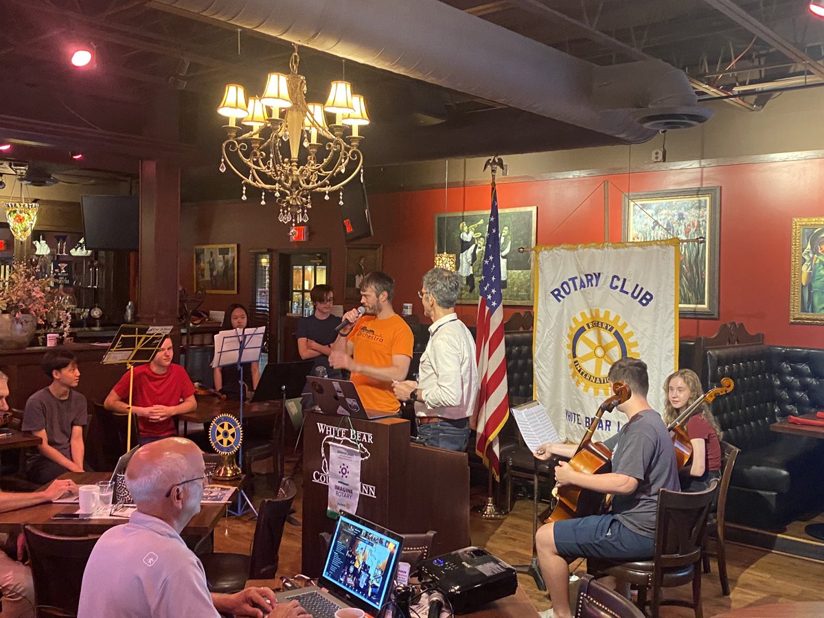 Thand you to the honors ensemble and Mr Todd Weinhold from Sunrise Park Middle School for performing at ⁦⁦<a href="/Rotarywhitebear/">Rotarywhitebearlake</a>⁩ Beautiful! ⁦<a href="/isd624/">White Bear Lake Area Schools</a>⁩ ⁦<a href="/WhiteBearMN/">Go Bears - All things WBL</a>⁩