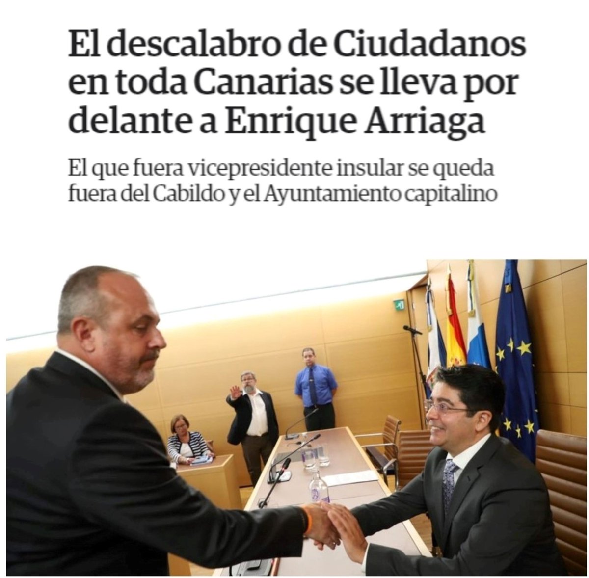 SinPedroMartin1's tweet photo. Soy un gran estratega, al igual que Kike (@earriagacs)

Voy a perder el @CabildoTenerife, #Arona y #Guía y el que @CiudadanosCs desaparezca como partido y sea el hazmerreir en el Cabildo

No sé por qué @Hectorgomezh
y @NiraFierro están pidiendo mi cabeza https://t.co/Acwb1vqT9m