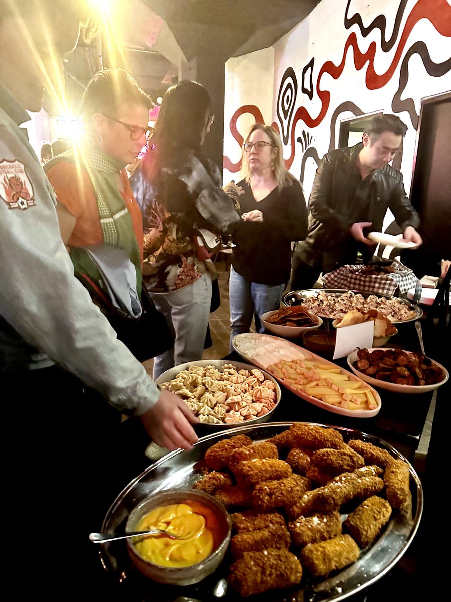 joylawn1's tweet photo. ‘Bush’ Sydney restaurant at ⁦@BelvoirSt⁩ theatre. Catered opening night #ScenesfromtheClimateEra Superb storytelling, humour &amp; climate message. Bravo actors, directors and all. Congrats to the team at #Bush #BushSydney #BushRedfern #belvoirBush #partner https://t.co/vL10okHAzs