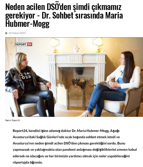 Neden acilen DSÖ'den şimdi çıkmamız gerekiyor - Dr. Sohbet sırasında Maria Hubmer-Mogg
report24.news/warum-wir-jetz…
1/