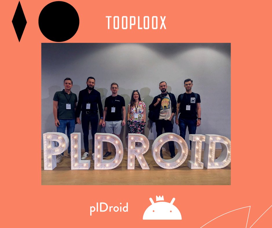 Tooploox's tweet image. 📢 Live from @PlDroid Conference: our Android team is having a blast! Engaging talks, workshops, and networking opportunities are fueling their passion for Android development. 🍕 And eating together during breaks is nice too 🚀📱 #plDroidConference #Tooploox #AndroidTeam