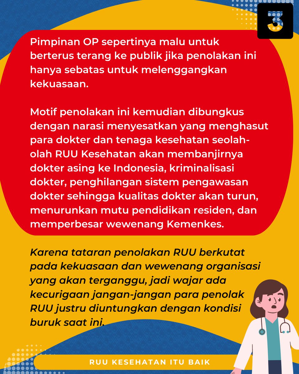 apiwsky's tweet photo. @PBIDI Yang pas kecil bercita2 pingin jadi dokter cung?Tapi pas gede,nyatanya ga sanggup buat bayar pendidikan dokter krn kepentok ekonomi:melalui RUU Kesehatan harapanny biaya lebih murah Kbanyakan yg nolak emang krn haus kekuasaan #RUUKesehatanituBaik #ManfaatRUUKesehatan @dokteradib https://t.co/qAmpxNL1b1