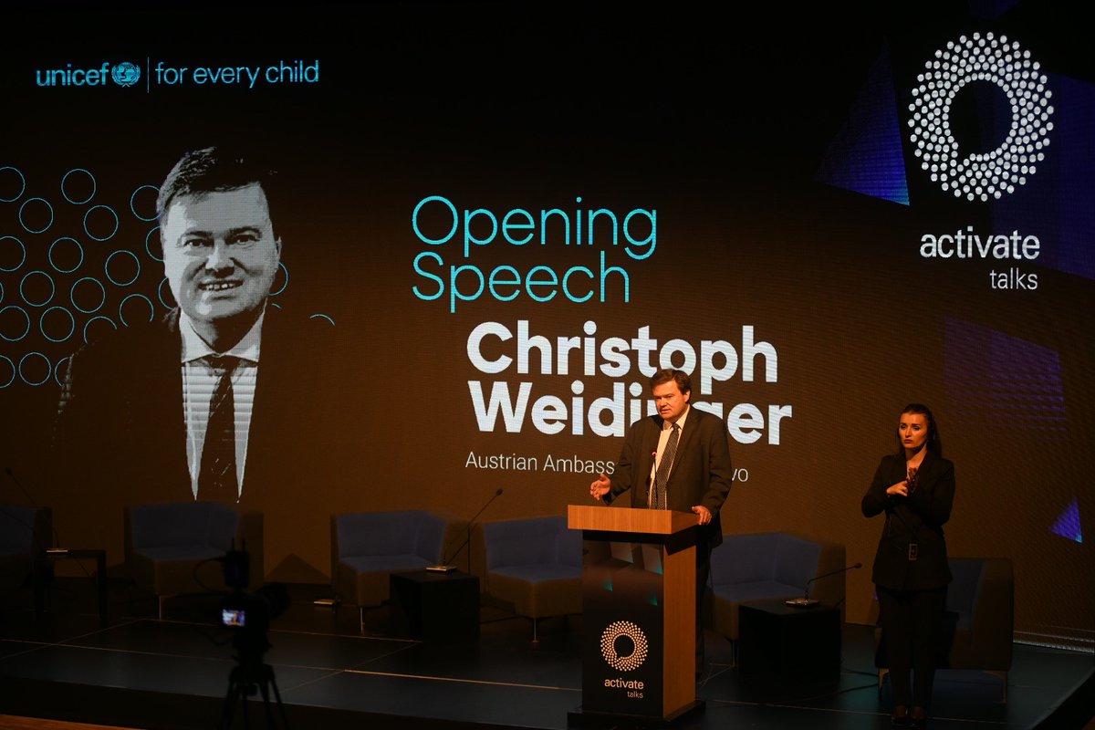 "I am proud that <a href="/AustrianDev/">AustrianDev</a> remains the biggest supporter of youth prog. of UNICEF Kosovo. I am especially happy that w/ our support, young people are benefiting from experiential learning opportunities &amp; are equipped w/ 21st century skills" - H.E. Ambassador <a href="/ChristophWeidi5/">Christoph Weidinger</a>