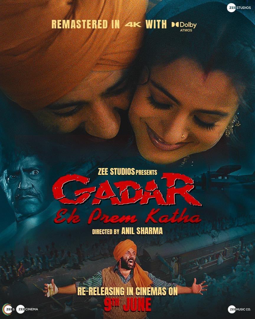 Tara Singh and Sakina love story will rule our hearts once again!  

#Gadar is returning at #wavecinemas on 9th June 2023.

#GadarEkPremKatha

#Gadar2 #SunnyDeol #AmeeshaPatel #AnilSharma #UtkarshSharma #ZeeMusicCompany