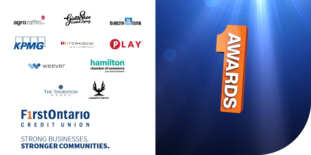 FirstOntario Credit Union (@firstontariocu) on Twitter photo Thank you to our #1Awards sponsors: Agro Zaffiro LLP, Giant Shoe Creative, <a href="/TheSpec/">Hamilton Spectator</a>, <a href="/KPMG/">KPMG</a>, <a href="/MohawkCollege/">Mohawk College News</a>, <a href="/PLAYbranding/">PLAY Advertising</a>, <a href="/WeeverApps/">Weever</a>, <a href="/hamiltonchamber/">Hamilton Chamber of Commerce</a>, @CarmensGroup, The Thornton Group (<a href="/neilathornton/">Neil Thornton</a>) and the staff from <a href="/TimHortonsField/">Tim Hortons Field</a>. Thank you to our #1Awards sponsors: Agro Zaffiro LLP, Giant Shoe Creative, <a href="/TheSpec/">Hamilton Spectator</a>, <a href="/KPMG/">KPMG</a>, <a href="/MohawkCollege/">Mohawk College News</a>, <a href="/PLAYbranding/">PLAY Advertising</a>, <a href="/WeeverApps/">Weever</a>, <a href="/hamiltonchamber/">Hamilton Chamber of Commerce</a>, @CarmensGroup, The Thornton Group (<a href="/neilathornton/">Neil Thornton</a>) and the staff from <a href="/TimHortonsField/">Tim Hortons Field</a>.