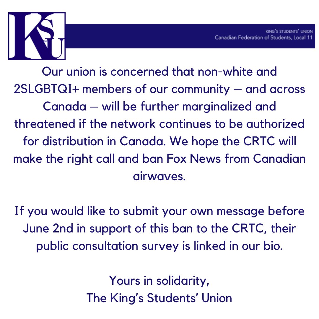 King’s Students’ Union tweet media