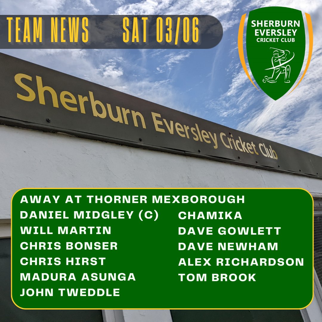 Sherburn Eversley CC tweet media