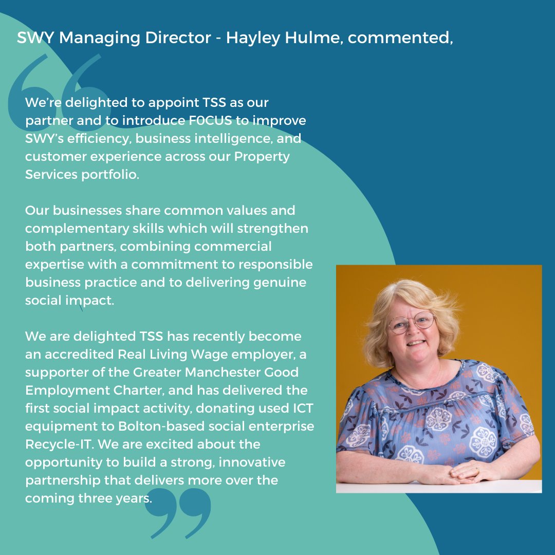 @HayleyHulme Managing Director of @Startswithyou1 commented on the new contract award... #collaboration #workingtogether #socialimpact #contractaward #contractwin #poweredbyF0CUS