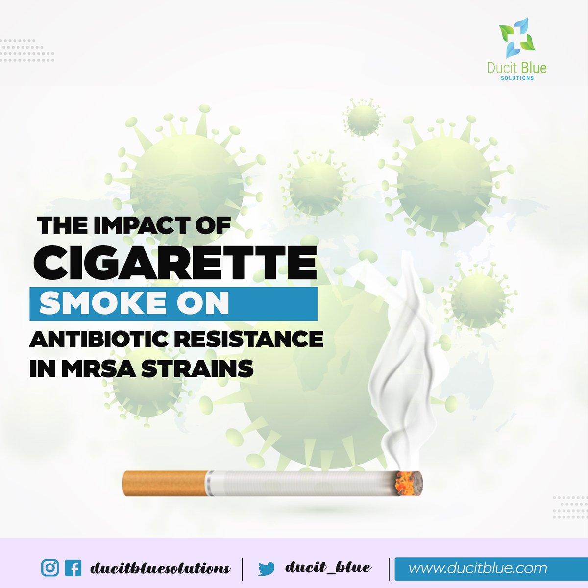 New research from the University of Bath reveals that cigarette #smoke can increase #AntibioticResistance in Superbug MRSA #bacteria. It also shows that cigarette smoke exposure can make certain strains of Staphylococcus aureus more invasive and #persistent.