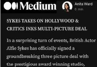 We are excited to announce that actor Alfie Sykes has signed a 3 project deal with a US studio.
ward86.medium.com/alfie-sykes-ta…