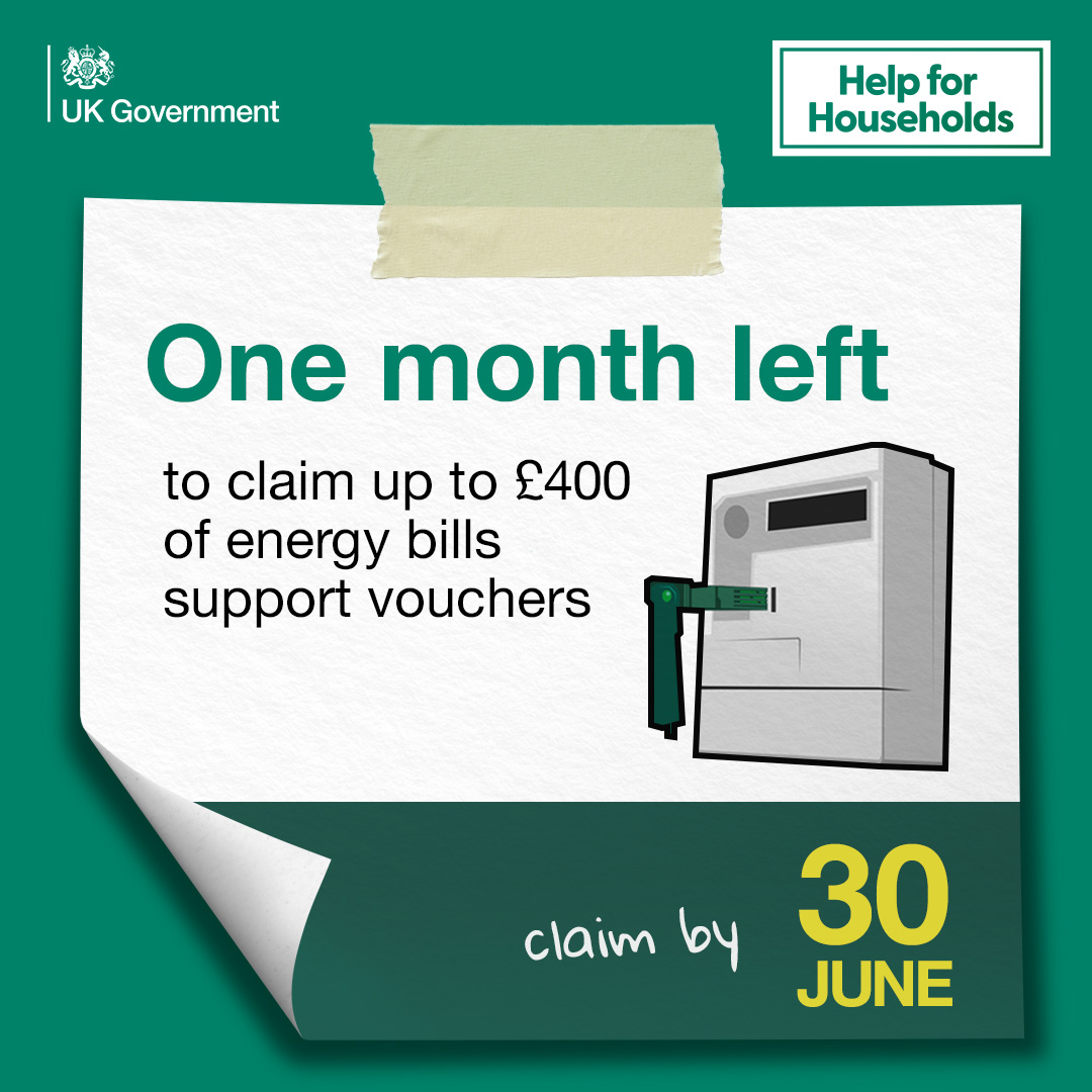 📢Claim Your Voucher Day is taking place today!
We're giving it a push so traditional prepayment meter customers in #burnley and #padiham claim all of their energy bills support vouchers by the 30 June deadline 📅
burnley.gov.uk/benefits/help-…