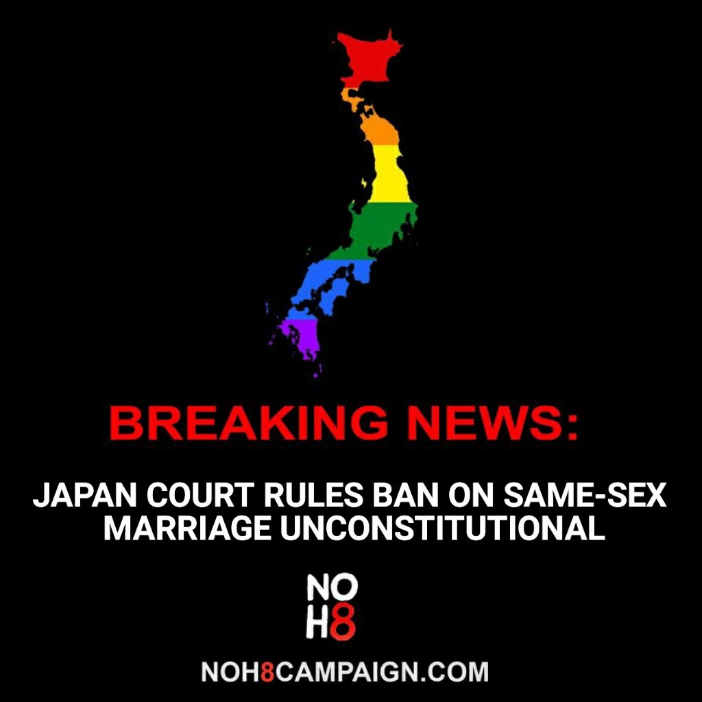 Edward Mapp On Twitter Rt Noh8campaign Breaking Japan Court Rules 