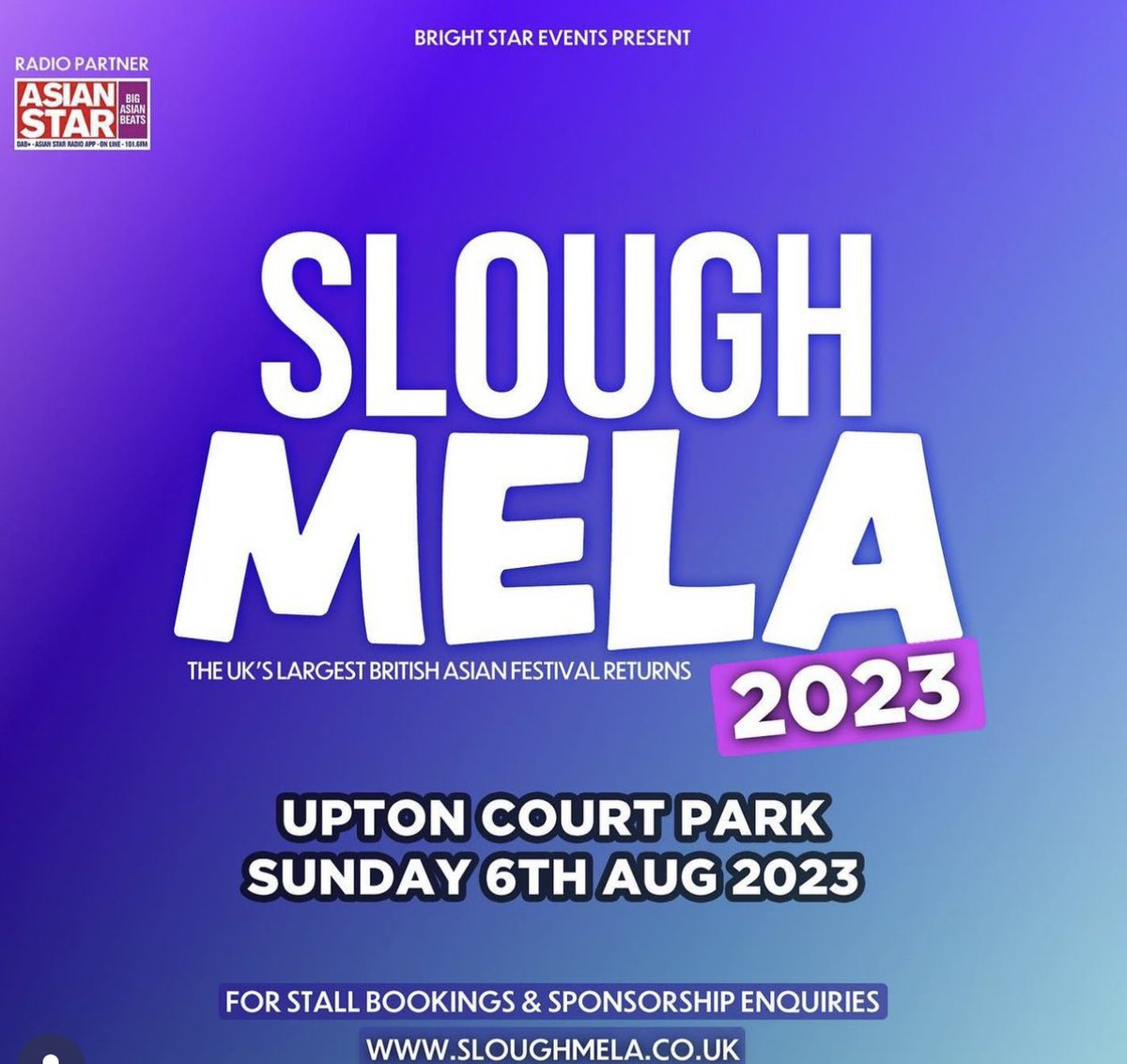 Save the date - 6th August - Upton Court Park #mela #slough #festival #musicfestival #community #berkshire