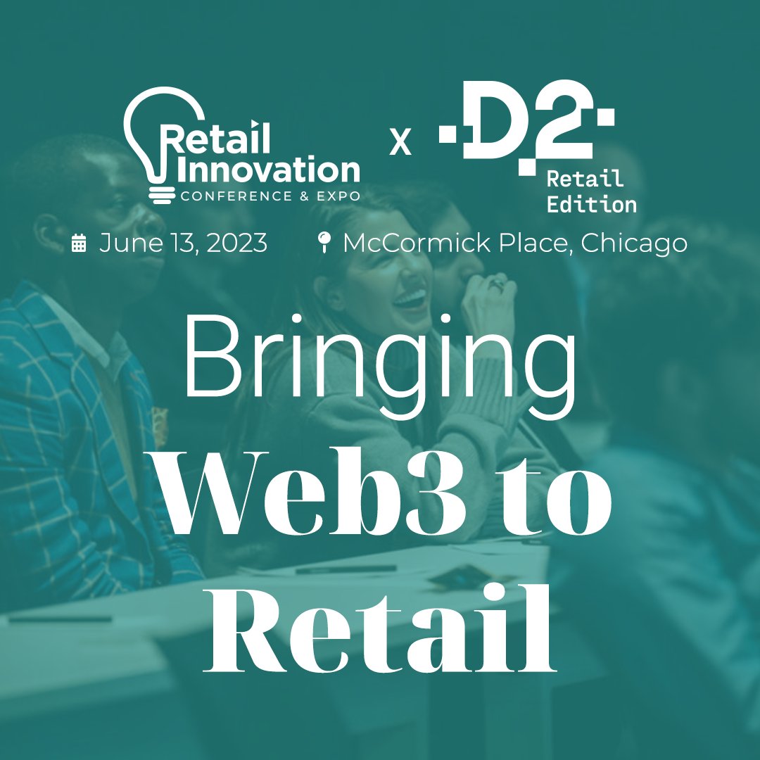 With an All Access Pass, you'll have access to D2: Retail Edition, @retailinnovate, & numerous networking opportunities with Fortune 500 brands, early adopters, & experts in the space. Register today hubs.ly/Q01QHMZ_0

#web3education #metaverse #nfts #ai #loyaltyprograms