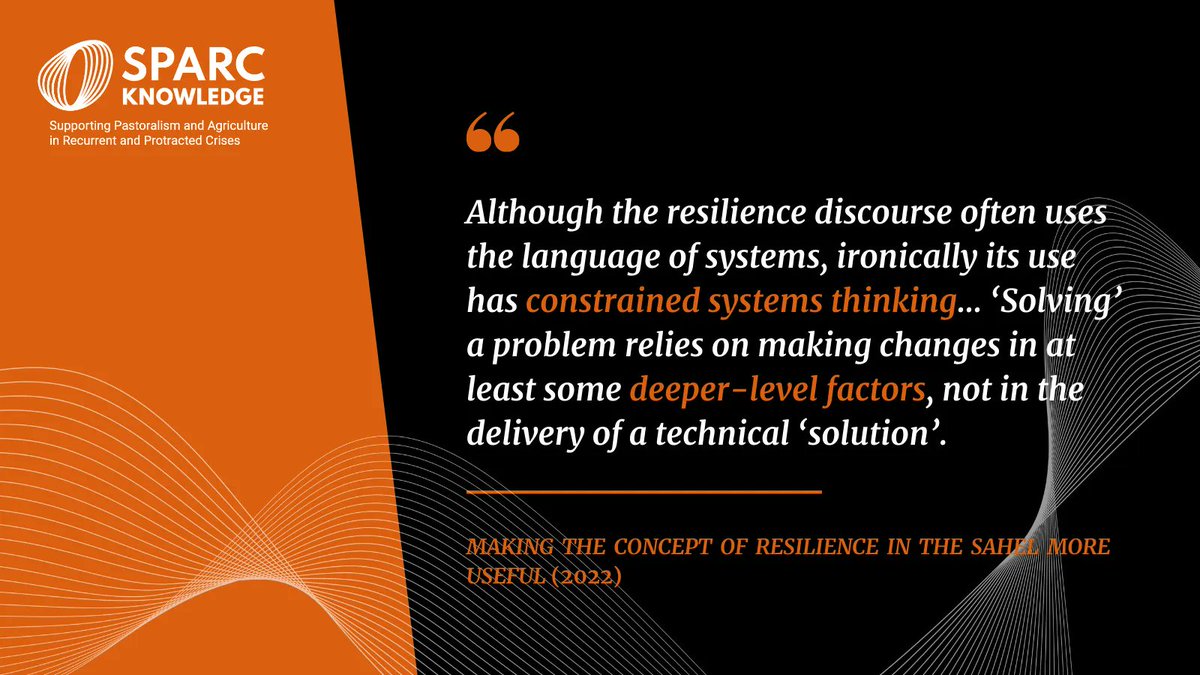 How can we make the concept of 'resilience' in the Sahel more useful?

Read SPARC's report: buff.ly/3MTw06D
