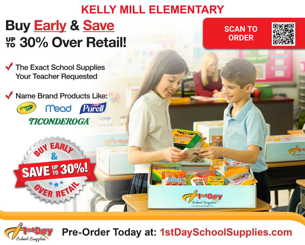 2 weeks left to purchase your 1st Day School Supplies Kit! 1st Day School Supplies offers brand-name school supplies with savings of up to 30% over shopping big box stores.  The deadline to purchase School Supply Kits is June 15th. Order now: 1stdayschoolsupplies.com/kits.php?sid=1…
