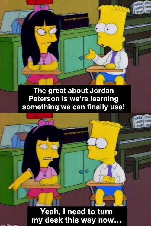 When dudes talk about Jordan Peterson in the real world: