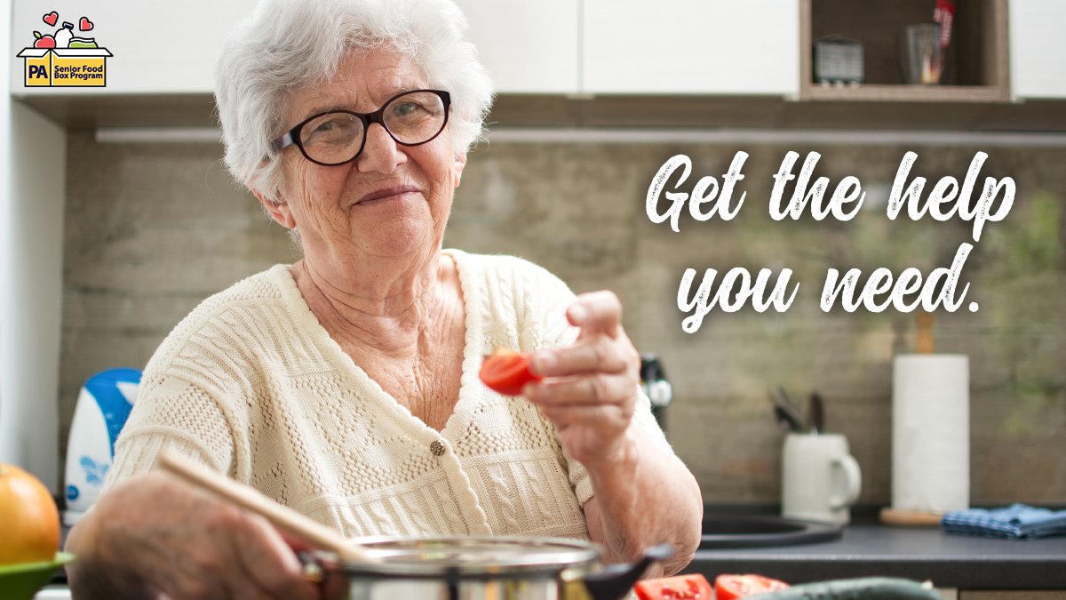PAAgriculture's tweet photo. No Pennsylvanian should go hungry. There is assistance available. Let the #SeniorFoodBox program support you by providing monthly food packages, tailored to your age group, so you get the nutrition you need.
✅Sign up today: https://t.co/W5O8eZPhPl https://t.co/FtoKTf62Zr