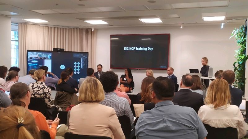 Access2EIC's tweet photo. 📣Fruitful discussions during  @Access2EIC NCP training on the @EUeic #EICAccelerator application process in Stockholm, SE today!🚀
✨The event is organised by @vinnovase, hosting @EU_EISMEA &amp; experienced coaches, evaluators and jury members who share their invaluable insights! https://t.co/awBCZGxTqn