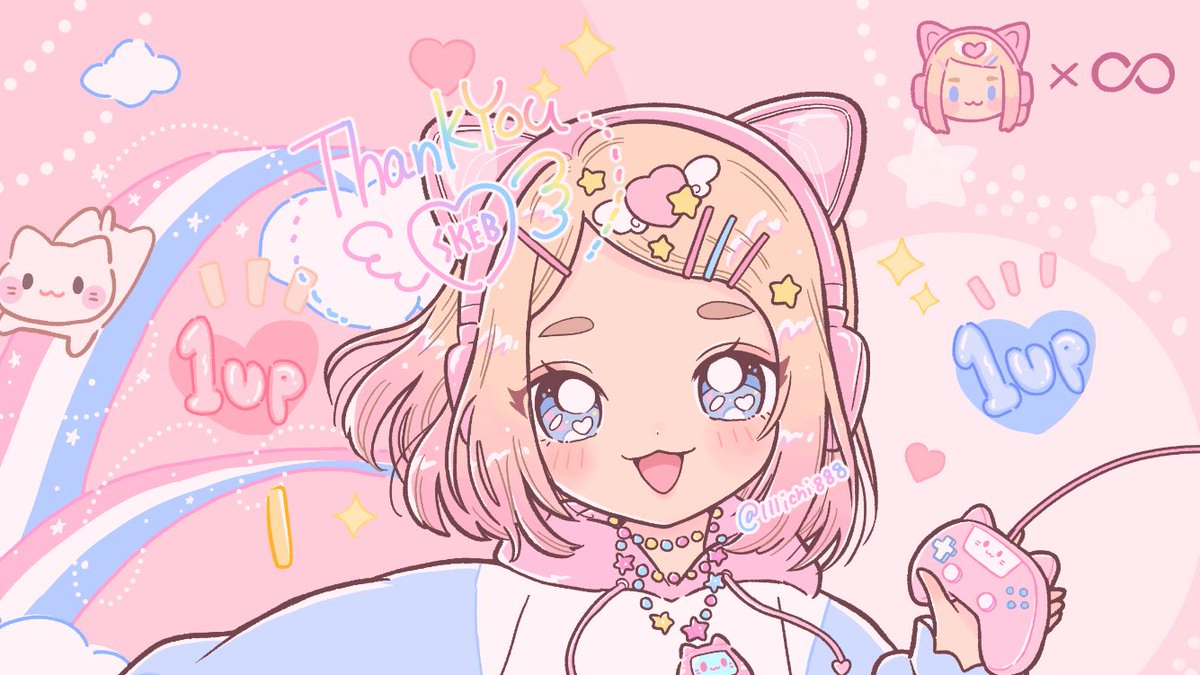 「skeb  ▼(open now) skeb.jp/」|いち🌷のイラスト
