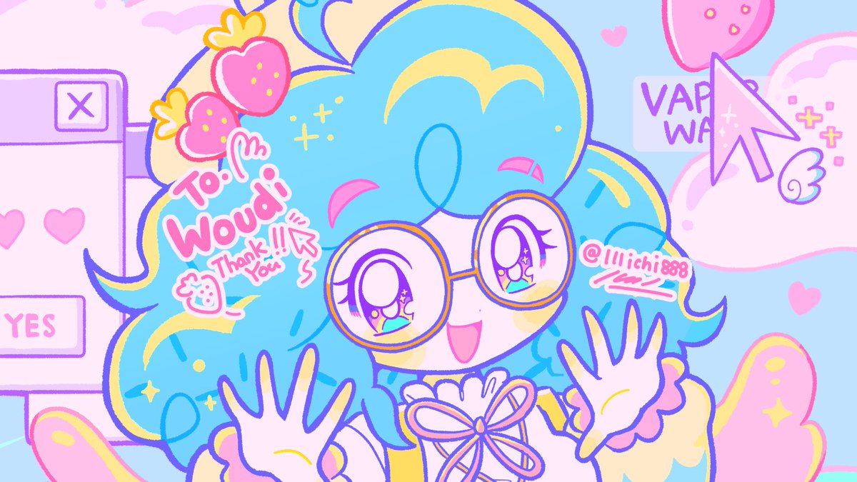 「skeb  ▼(open now) skeb.jp/」|いち🌷のイラスト