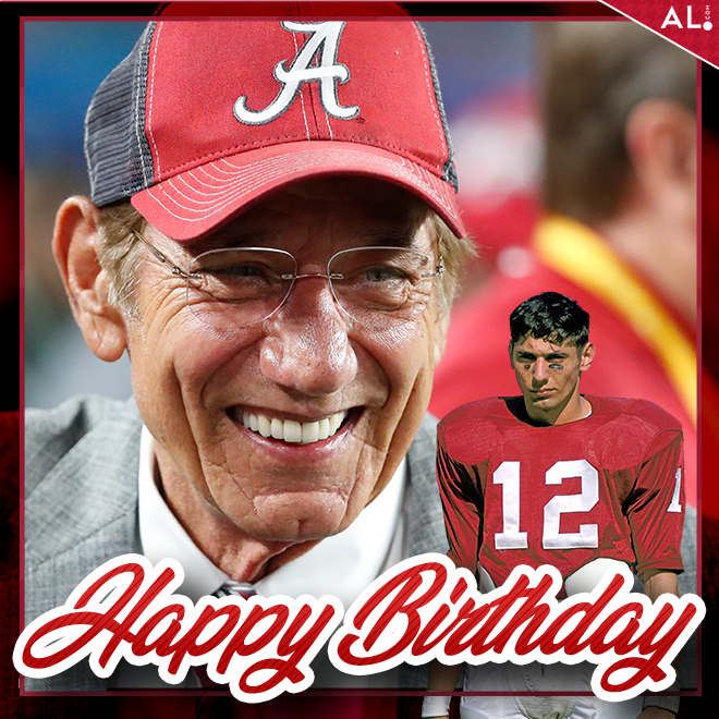 Happy Birthday and Roll Tide to Alabama legend \"Broadway Joe\" Namath!   