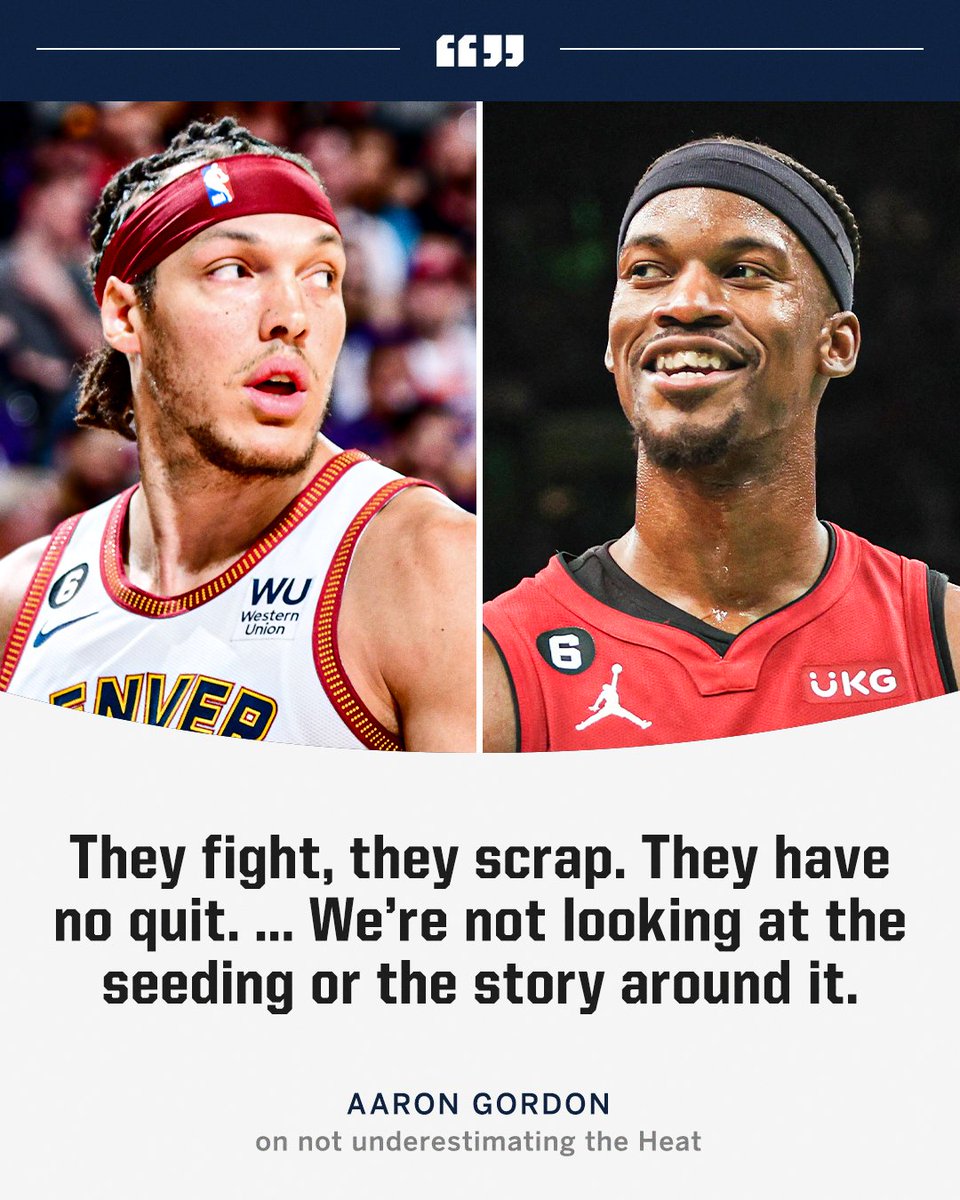 Aaron Gordon praised the Heat ahead of their Finals matchup 👏
