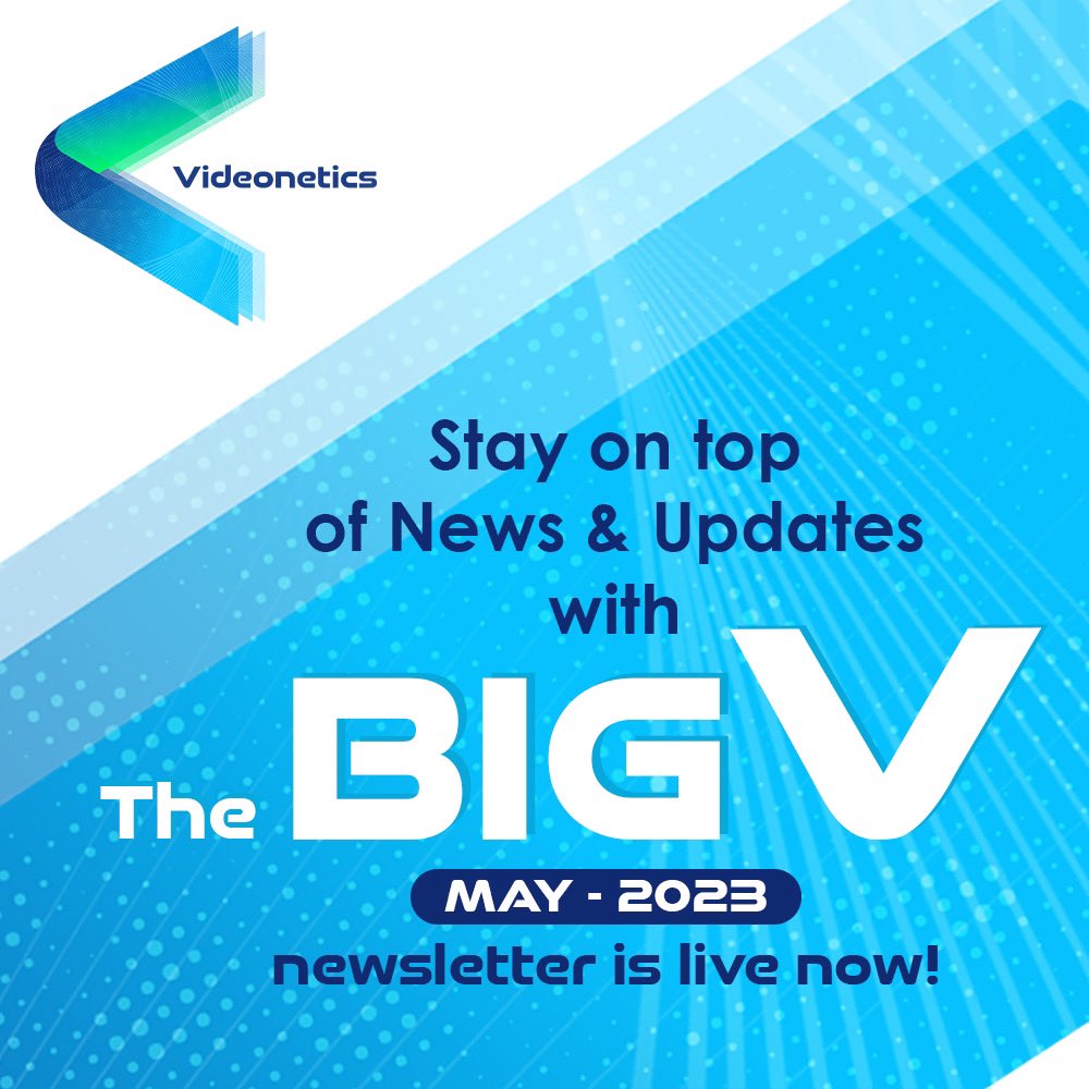 videonetics's tweet photo. Take a peek at the latest edition of #TheBigV. For May, we cover Intel's Partner Award, appointment of our new VP-Product and Strategic Alliances, our latest blog and publications featuring Videonetics.
To know more, check out our latest newsletter: https://t.co/5qwWBOWwUS https://t.co/cZhtCfMWW6