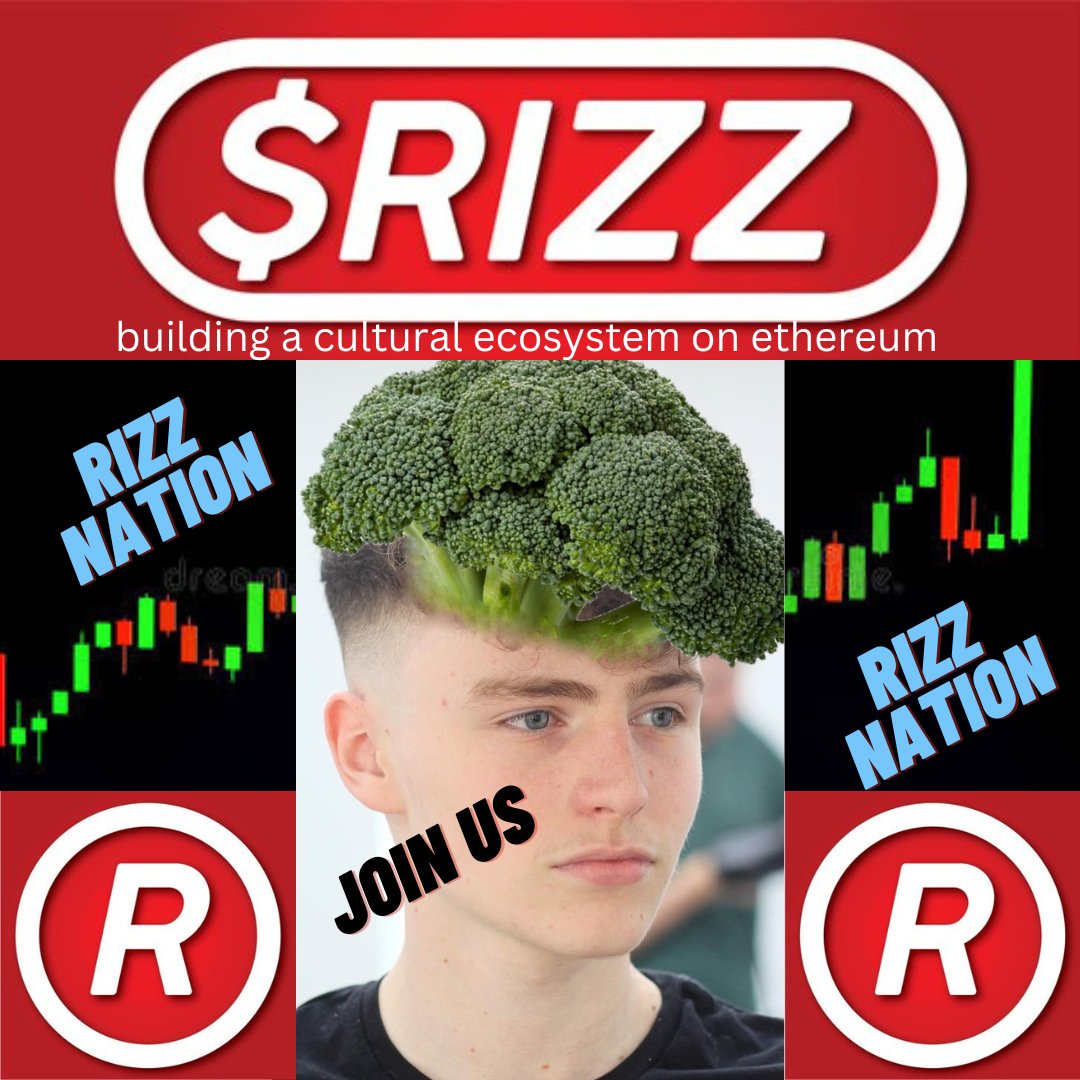 Some call it a meme, we call it a revolution! Get in on the action with $RIZZ @RizzCoinFTW rizz.art and let's create a whole new era of crypto entertainment!