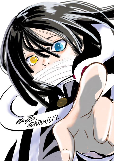 気分転換に描き方変えてみる。