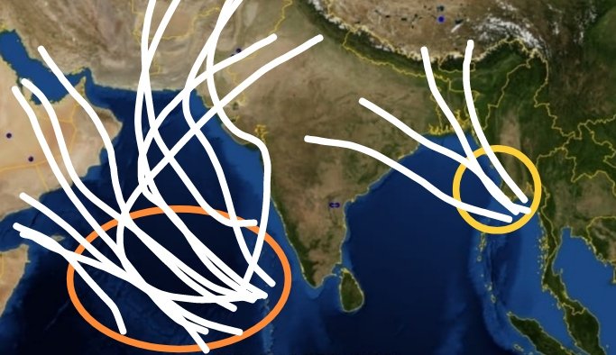 New system #Arabiansea #cyclone  #cyclonebiparjaya  #bayofbengal  new system probable track #Oman     #Pakistan  impact possible bay of bengal system #Myanmar  #bangladesh #Eastindia  moving possible. Exact track coming soon.