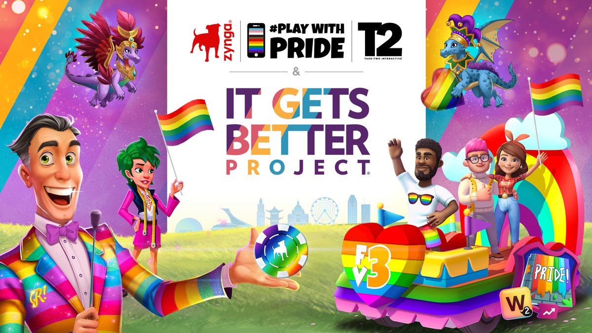 ItGetsBetter's tweet photo. 🌈 A special lil stream today to usher in PRIDE SEASON:

Join @Baeginning to unveil @zynga's Play With Pride 2023! Can't wait to see.

Thank you for supporting our LGBTQ+ youth this year, Zynga!

Streaming today at noon ET/9am PT: https://t.co/64z07F8eF7 https://t.co/qYoH7RnkNX
