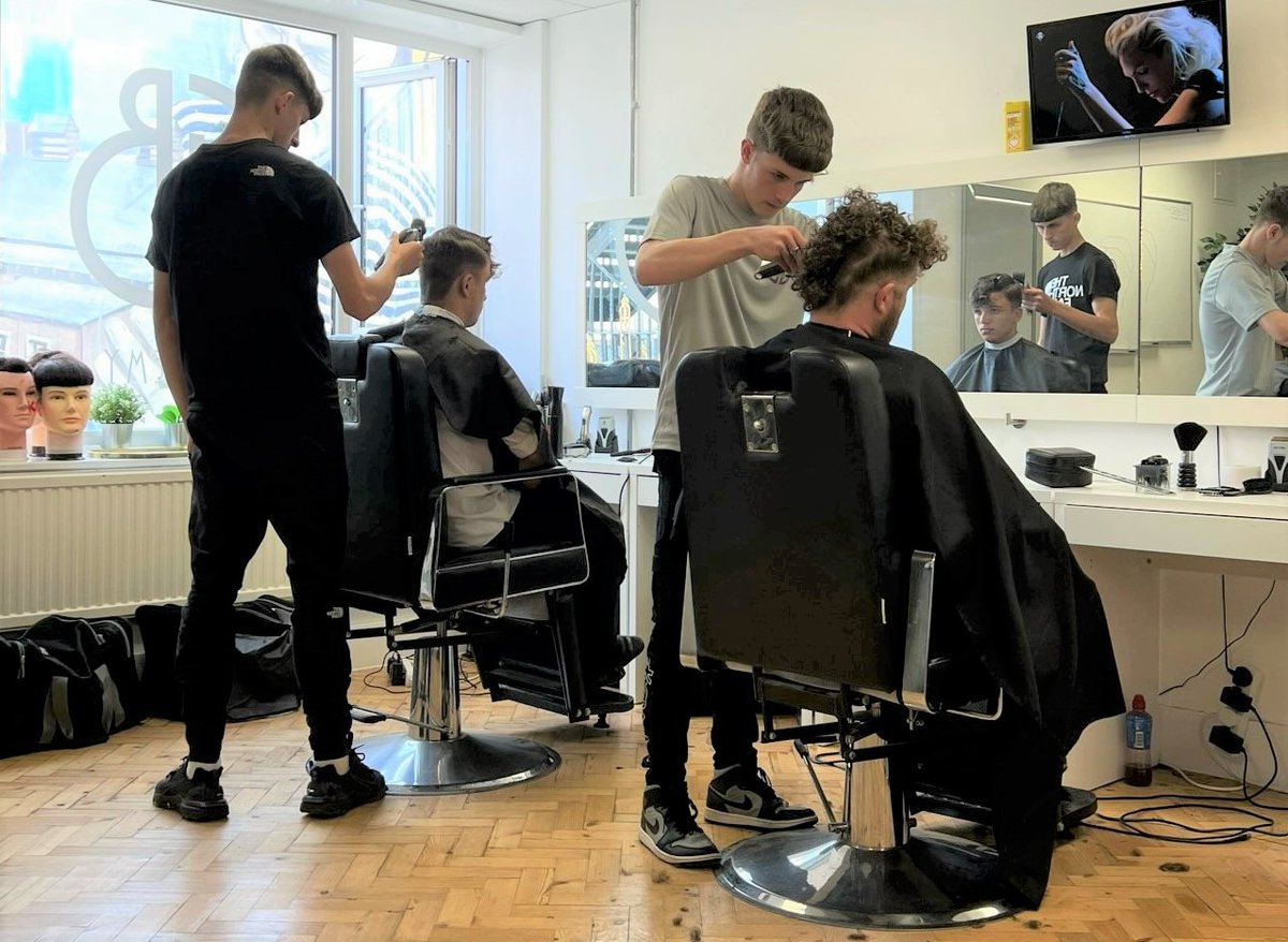 Cardiff Council on Twitter "Six boys studying to be barbers are