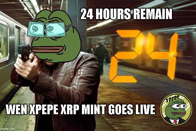 🐸24 HOURS, 576 xPEPE REMAIN

🌿xPEPE XRP MINT GOES LIVE

xrpnft.com/collection/xpe…

⏰TICK TOCK MOTHA LICKA