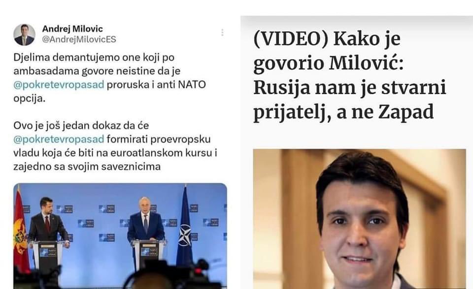 nikolinababovic's tweet photo. @AndrejMilovicES @pokretevropasad „Овај народ у својој историји ниједан посао није могао да заврши због јајара и проданих душа!“ 

Живјела Русија! Косово је Србија! За будућност Црне Горе - 14! https://t.co/jFbWYcRzTn