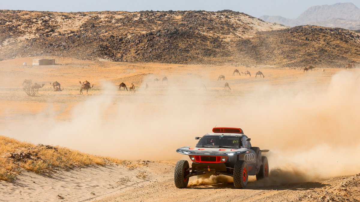 Find out more about our @Dakar Rally test in Saudi Arabia in our latest Inside Dakar episode on our Facebook channel.

𝗙𝘂𝗹𝗹 𝗲𝗽𝗶𝘀𝗼𝗱𝗲 >> bit.ly/3qpqqRu

#FutureIsAnAttitude #AudiDakar #RoadToDakar2024 #RSQetron