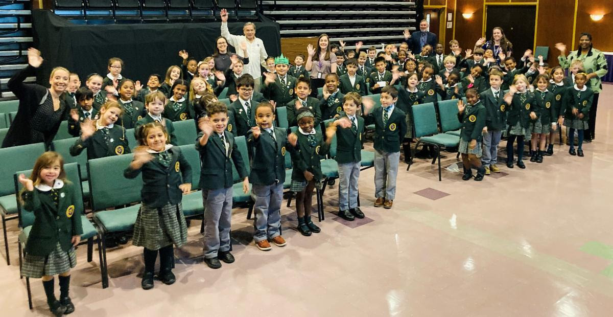 westminster_va's tweet photo. We welcomed, Mr. Alan Ladwig, a representative from @NASA , for an in-house presentation to the kindergarten through second-grade students highlighting past and future space missions, earth science, and the importance of protecting the earth 🌏🚀
#westminsterschoolva #wsgriffins https://t.co/ipFwsCZVBT