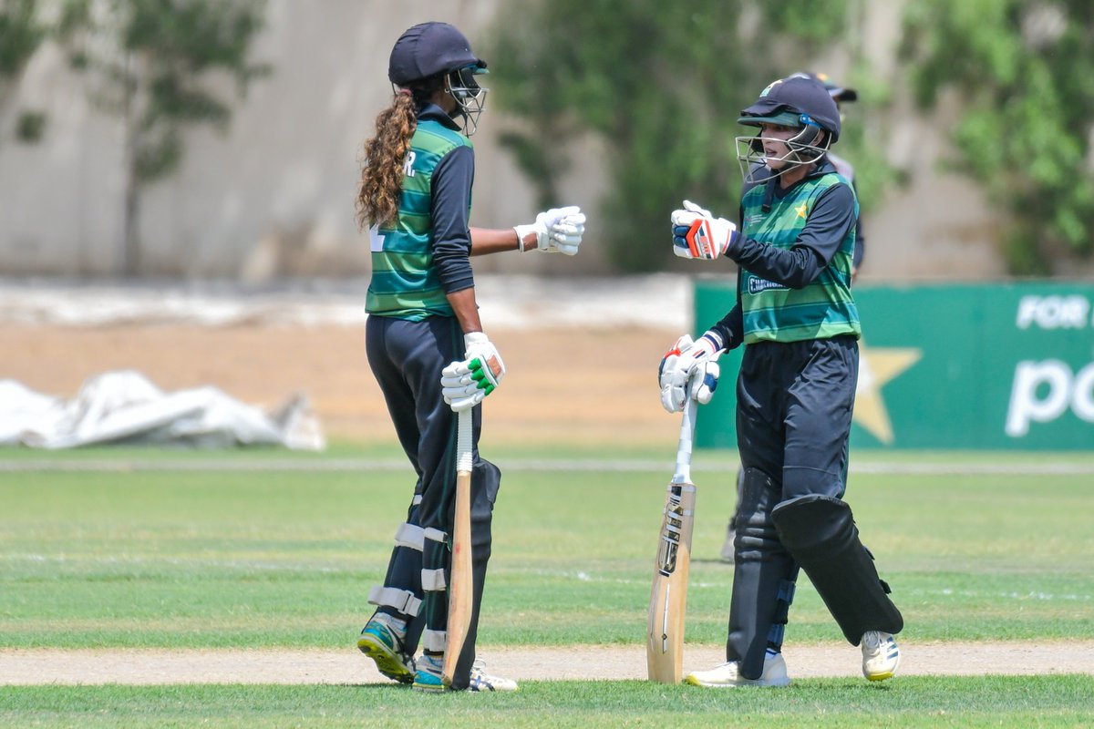 Fifties from Javeria Rauf and captain Omaima Sohail along with a four-fer by Syeda Masooma Zahra led Challengers to a five-wicket win over Blasters 🏏

Match report ➡️ pcb.com.pk/news-detail/ja…

Scorecard ➡️ pcb.com.pk/pakistan-cup-w…

#BackOurGirls