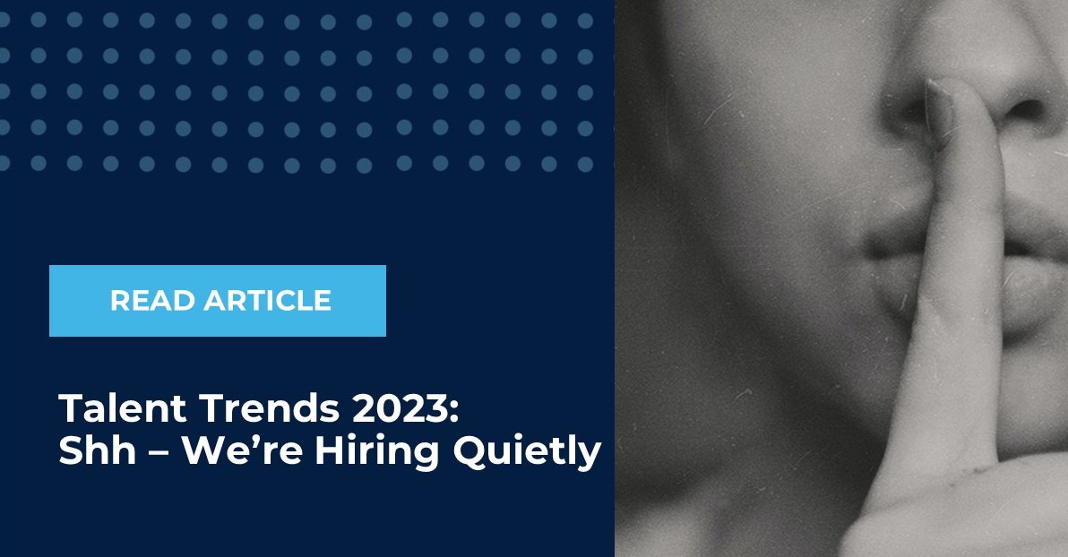 AcolyteResGroup's tweet photo. Organization are embracing the new trend of 'Quiet Hiring' to maximise resources without increasing their headcount. Learn more in this article https://t.co/wJ3R96AXi7 #talentacquisition #talent #recruitment #talentanalytics https://t.co/y7e1POxx6i