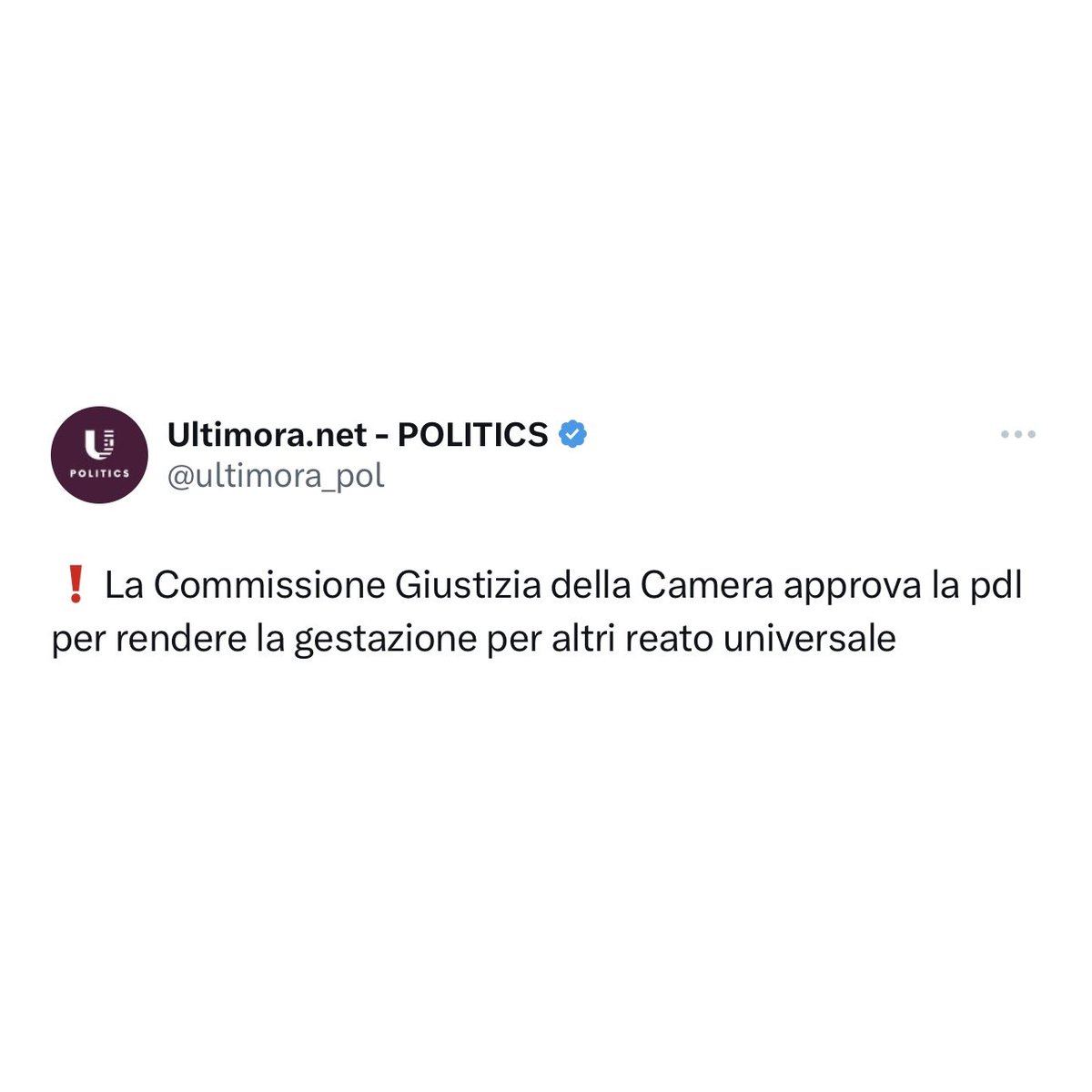 Per la serie: priorità.