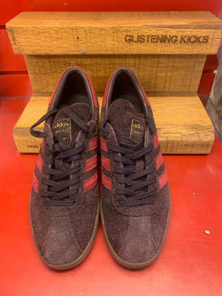 Have your favourite pair of @adidasoriginals #Tobacco faded like this pair? Using @Reno_station dye activator we get them back to life. A redye is the last option. 
#givingyourkicksnewlife #sheffield