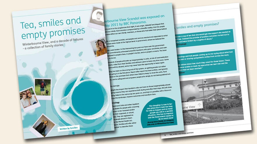 mencap_charity's tweet photo. Families with loved ones impacted by #WinterbourneView and other inpatient units shared their stories, describing their horrific experiences and calling for change.

You can read them from page 52 here: https://t.co/4ElhiOMcwx 4/5 https://t.co/jxEMcTgKVZ