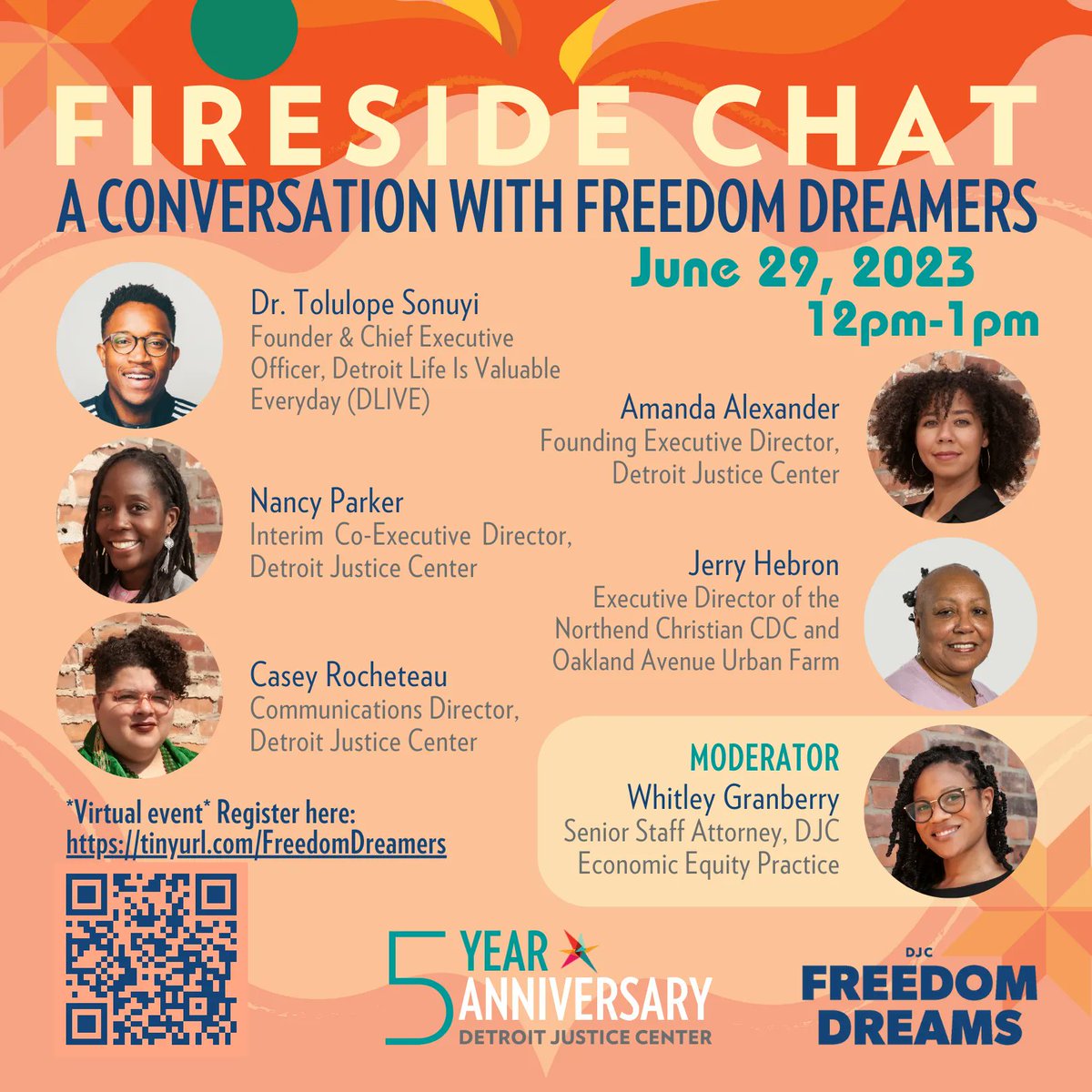 Join us on Thursday, June 29th at 12pm as we talk with previous Freedom Dreams podcast guests, Jerry Habron and Dr. Tolulope Sonuyi! On <a href="/FreedomDreamPod/">Freedom Dreams Podcast</a> we always ask, "What are your Freedom Dreams?" Swipe through to read theirs! 

🔗 Register at: tinyurl.com/FreedomDreamers! 🔗