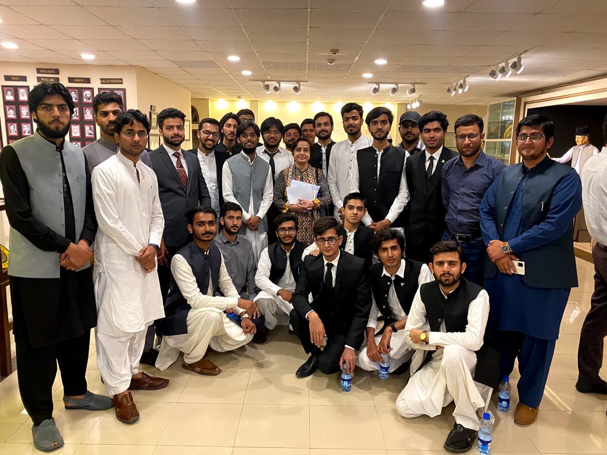 JamiatIIUI's tweet photo. A study tour of @NAofPakistan was conducted by Islami Jamiat Talaba LLB Zone. 
Met the Member of Parliaments and Journalists who told about the brief history of Parliament. 
Cordially thankfull to the Deputy Speaker for mentioning us.

#university #JamiatIIUI #JamiatAblock https://t.co/5i7gmLjTKQ
