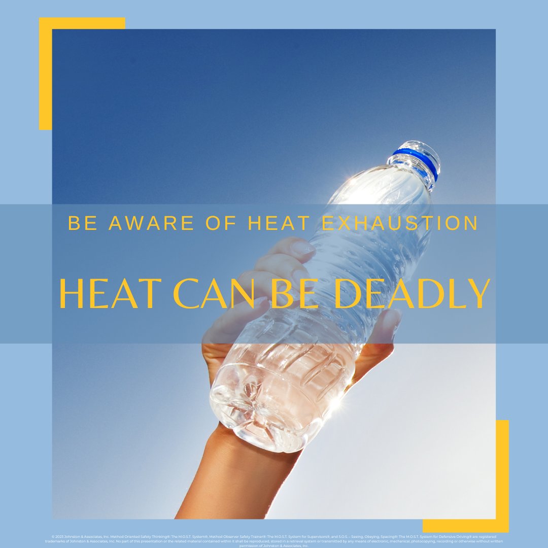 Be aware of heat exhaustion Heat can be deadly!
.

.

.

.

#safety #value #safetyandhealth #workplacesafety
#training #workerscompensation
#OSHA #safetytraining #safetyprofessionals
#safetyleadership