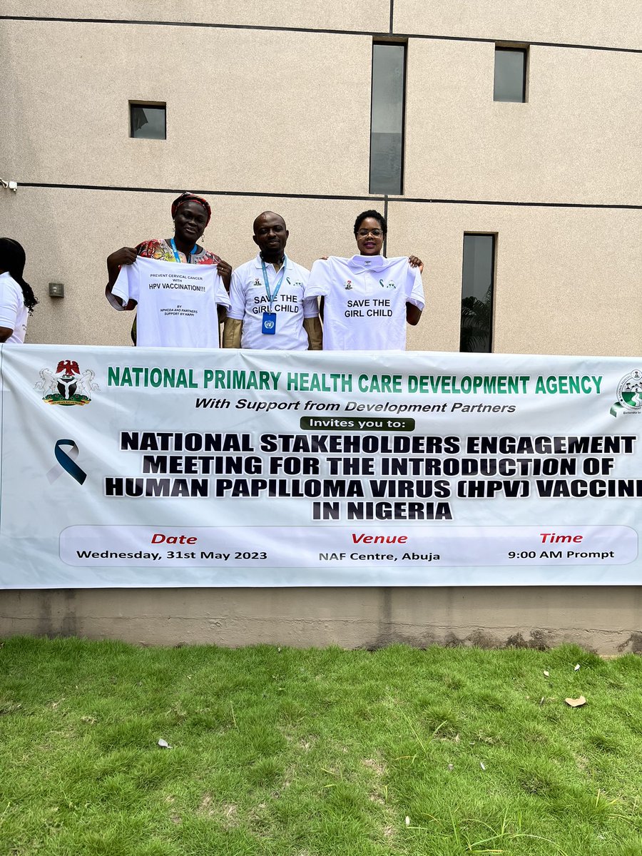 Girls deserve a chance at survival and optimal health. Today <a href="/UNICEF_Nigeria/">UNICEF Nigeria</a> <a href="/NphcdaNG/">NPHCDA</a> <a href="/gavi/">Gavi, the Vaccine Alliance</a> <a href="/CHAI_health/">CHAI</a> participated the national stakeholder’s engagement meeting to effectively plan for the introduction of the #HPVvaccine in Nigeria