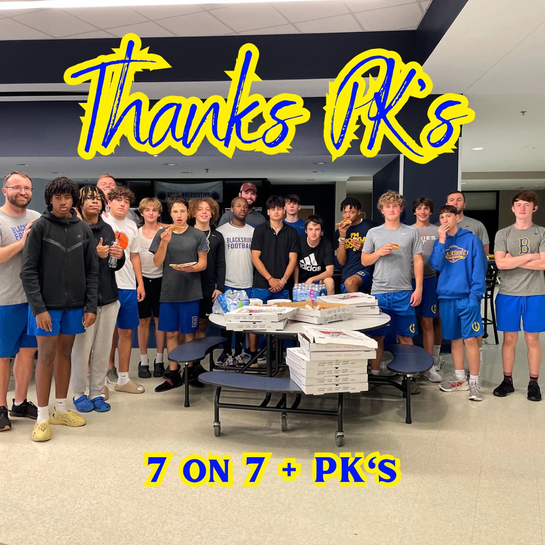 Our team had a blast competing and bonding during our first 7-on-7. Huge thanks to Radford for hosting us and PK’s for fueling our hungry athletes.  #BuildingBruins