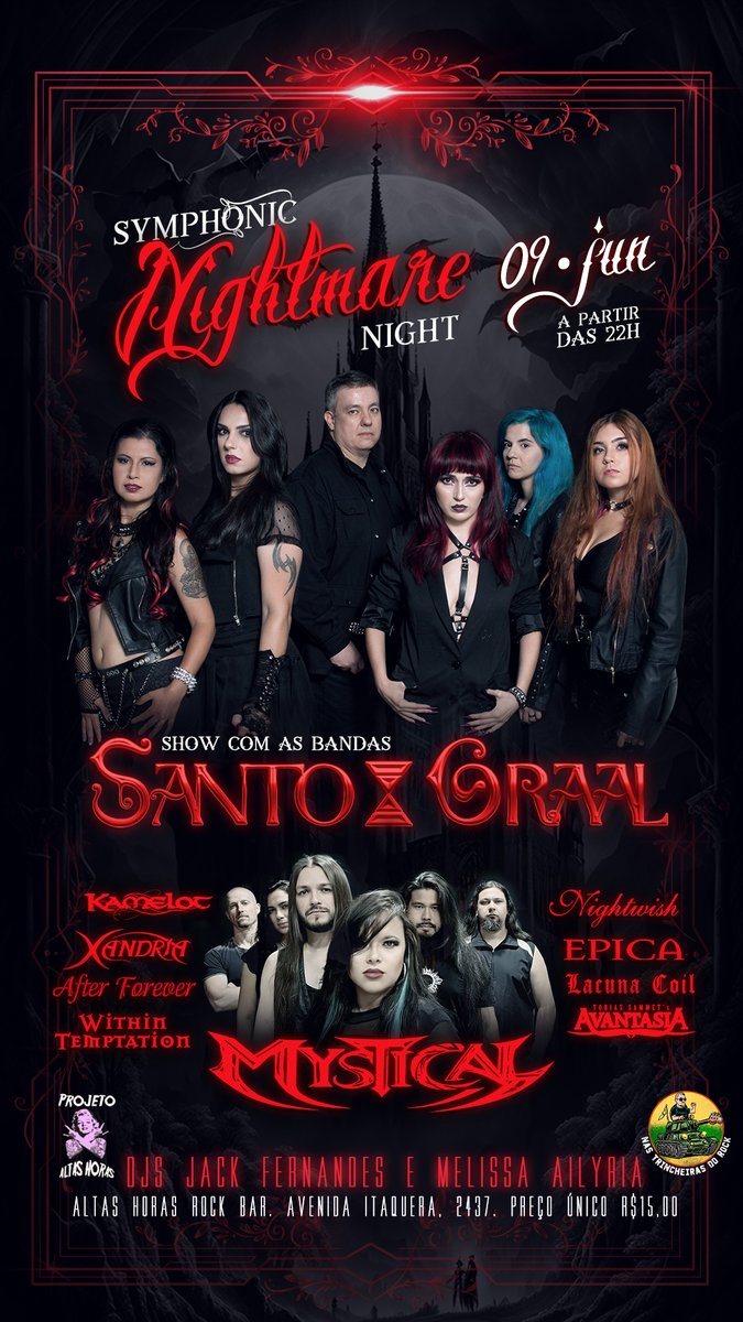 santograal's tweet photo. Próximo dia 09/06 estaremos no pub ALTAS HORAS, em Itaquera, São Paulo/SP.  Dividindo o palco conosco a banda Mystical. https://t.co/d0rwMHgIVb
