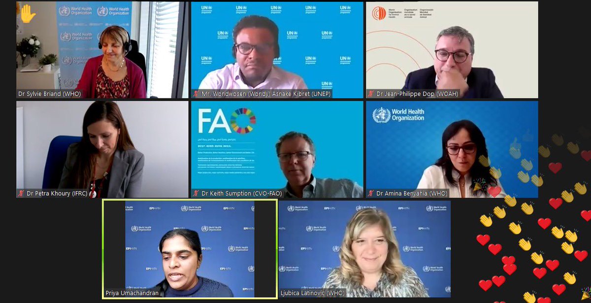 Stay tune for the next #EPIWIN #OneHealth webinars after an engaging launch today 👏❤️

who.int/teams/epi-win/…

@SCBriand @WondyAK @supriyabez @draljubi @dopjp @ChadiaWannous @petra_khoury