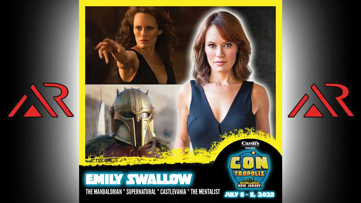 She's the Armorer in The Mandalorian, and she played Kim Fischer on The Mentalist and Amara/The Darkness in Supernatural. Meet @bigeswallz at Contropolis New Jersey! #StarWars #Supernatural